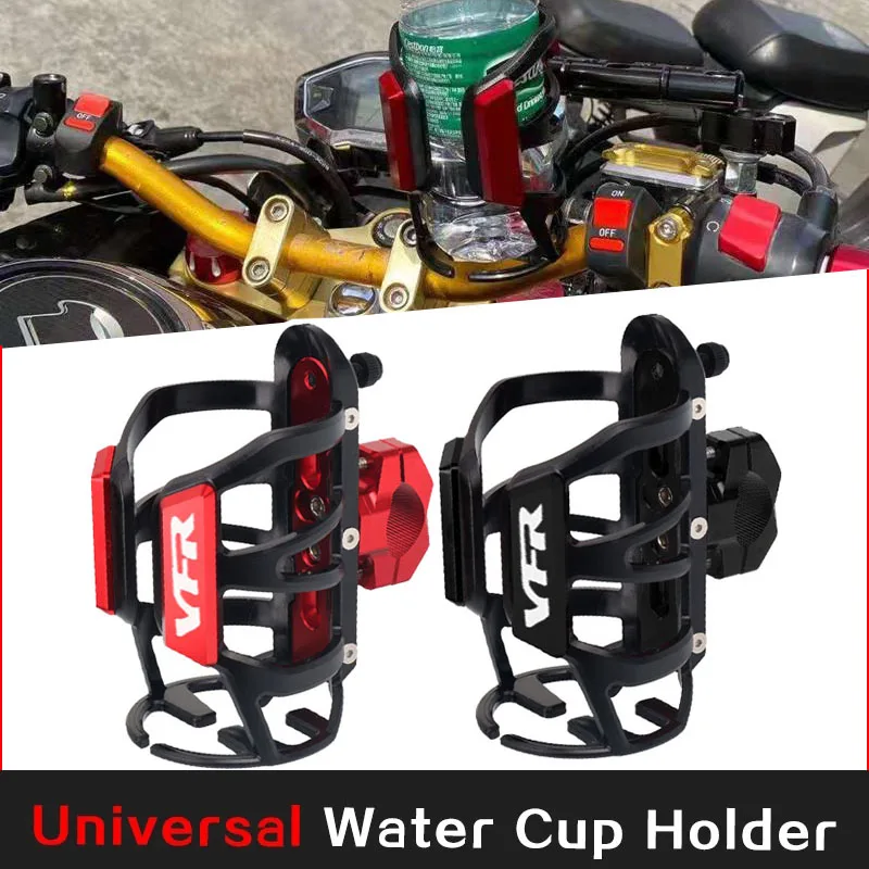 

For HONDA VFR800 VFR 800X/F VFR 1200F/X VFR400 Motorcycle Accessories CNC Beverage Water Drink Cup Bottle Rack Holder Mounted
