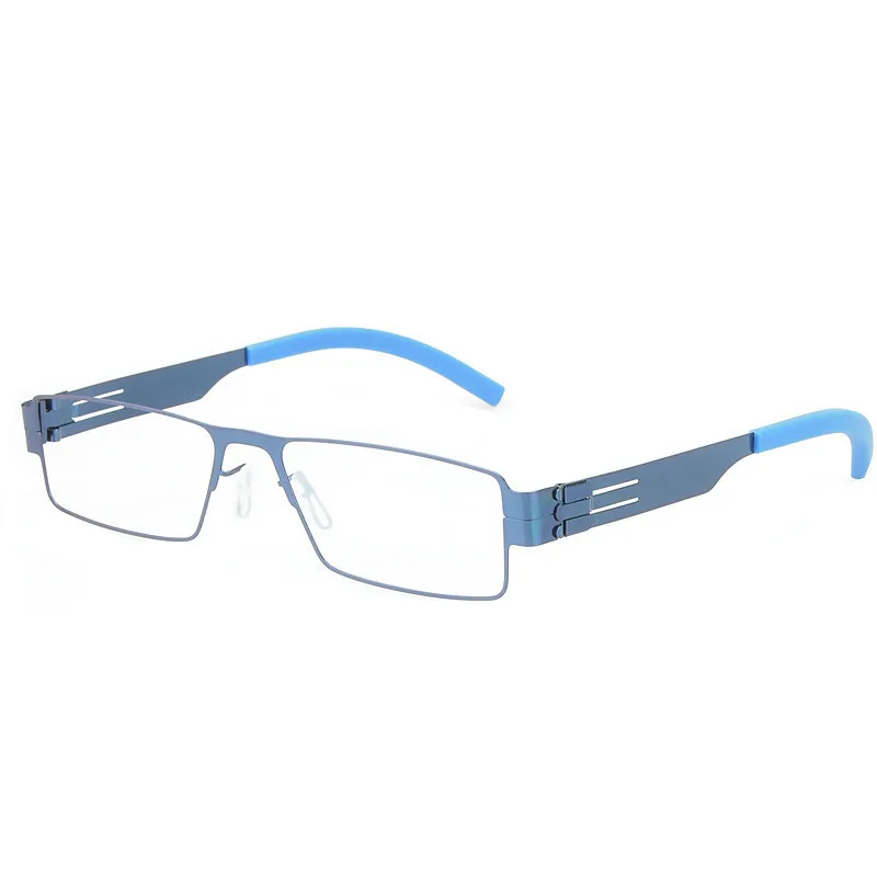 Мужские брендовые квадратные деловые очки greмногие 1134 тонкие стальные ручной