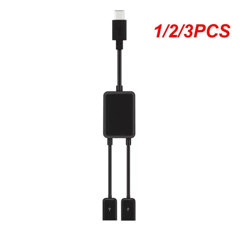 

1/2/3 шт. кабель-концентратор Micro USB / Type C на 2 OTG с двумя портами, Y-образный разветвитель, адаптер Micro-USB Type-C, конвертер для планшета, мыши Android