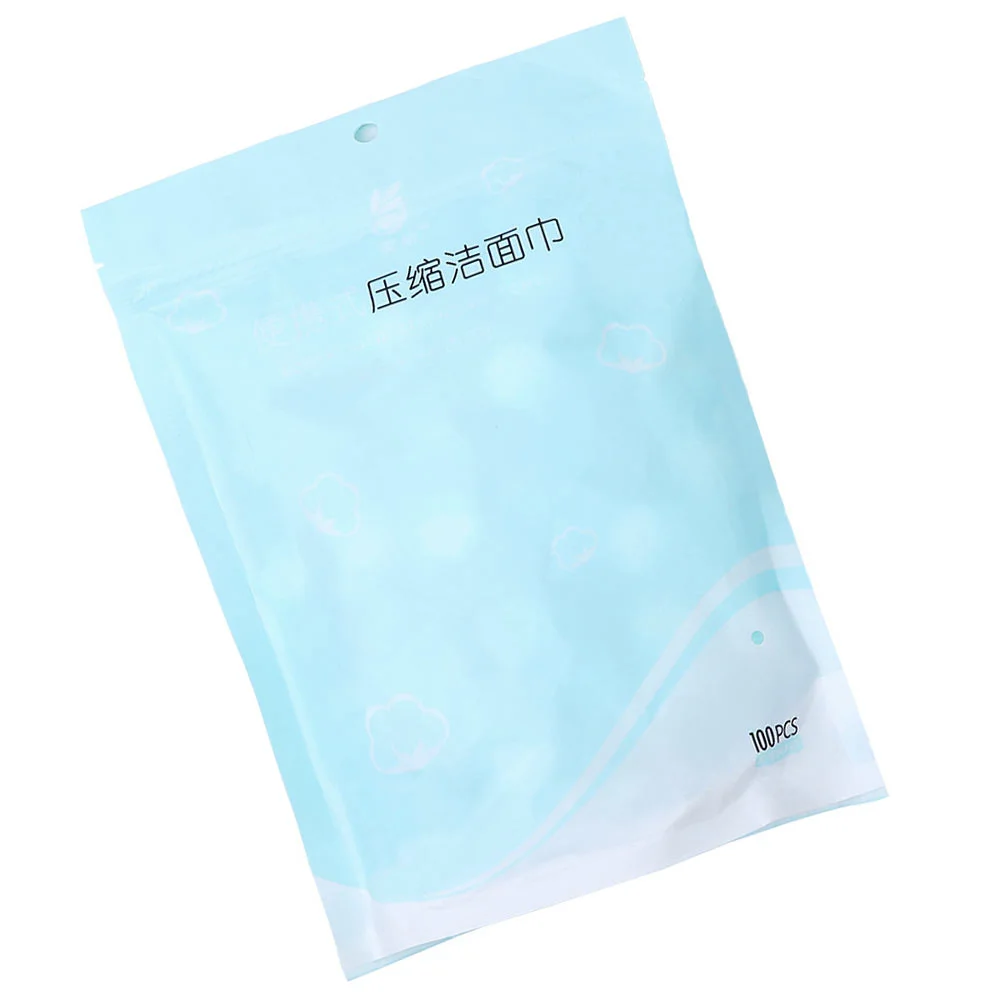 

100pcs Compressed Face Towel Bath Towel Mini Disposable Facial Cleaning Towl