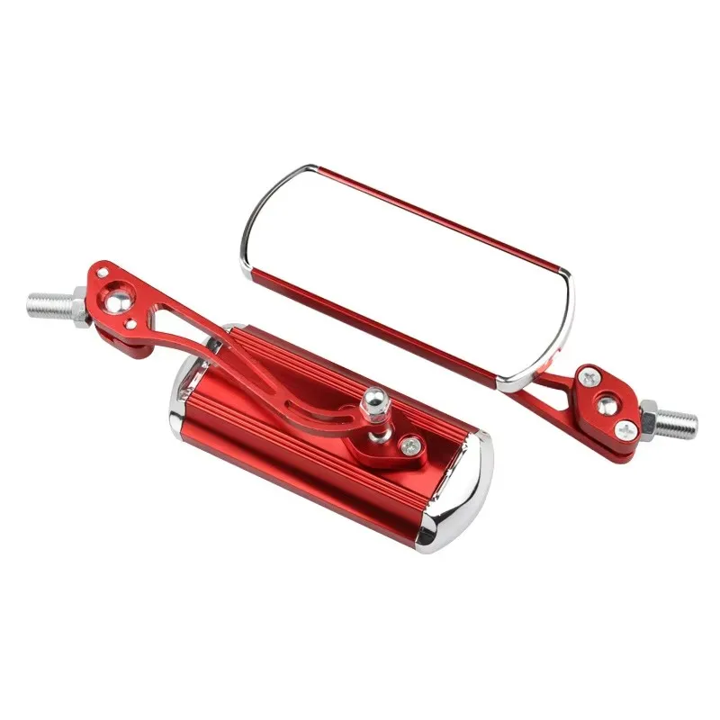 

Прямоугольные зеркала заднего вида для мотоциклов, боковые зеркала, регулировка на 360 градусов, алюминиевые зеркала заднего вида, красные, синие, золотые, фиолетовые