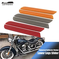 universal motorcycle front fork reflector sticker lower legs slider saddlebags latch cover safety warning for harley touring