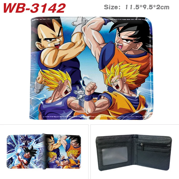 Фото Кошелек-портмоне из искусственной кожи Dragon Ball Anime Super Z Son Goku, короткий, двухсекционный, с защитным чехлом, вместительный, для хранения карт №3