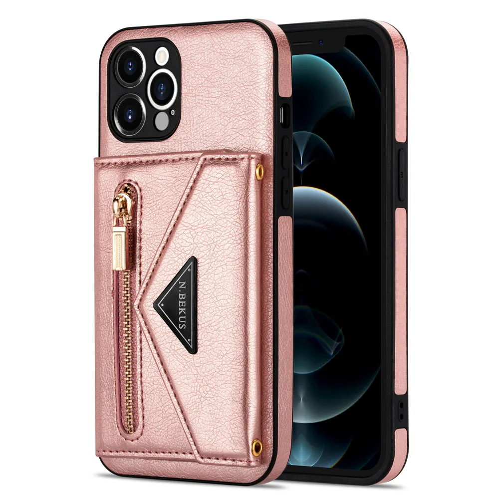 

Wallet Leather Lanyard Phone Case For iPhone 14 13 12 11 Pro Max mini XS Max XR X 8 7 6 Plus Case Card Bag Crossbody Strap Cover
