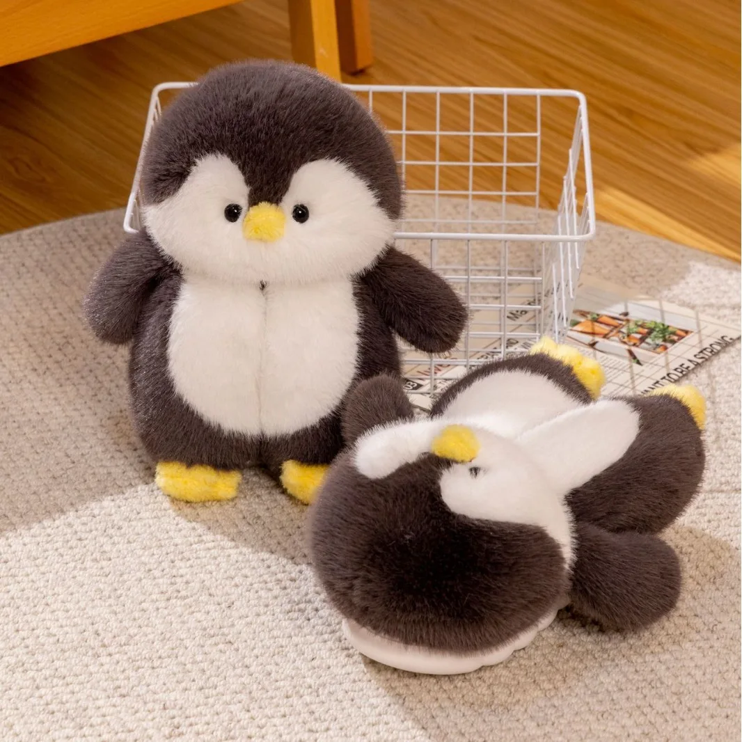 Обувь с милыми просторными животными и пингвинами для зимнего дома 2024 теплые