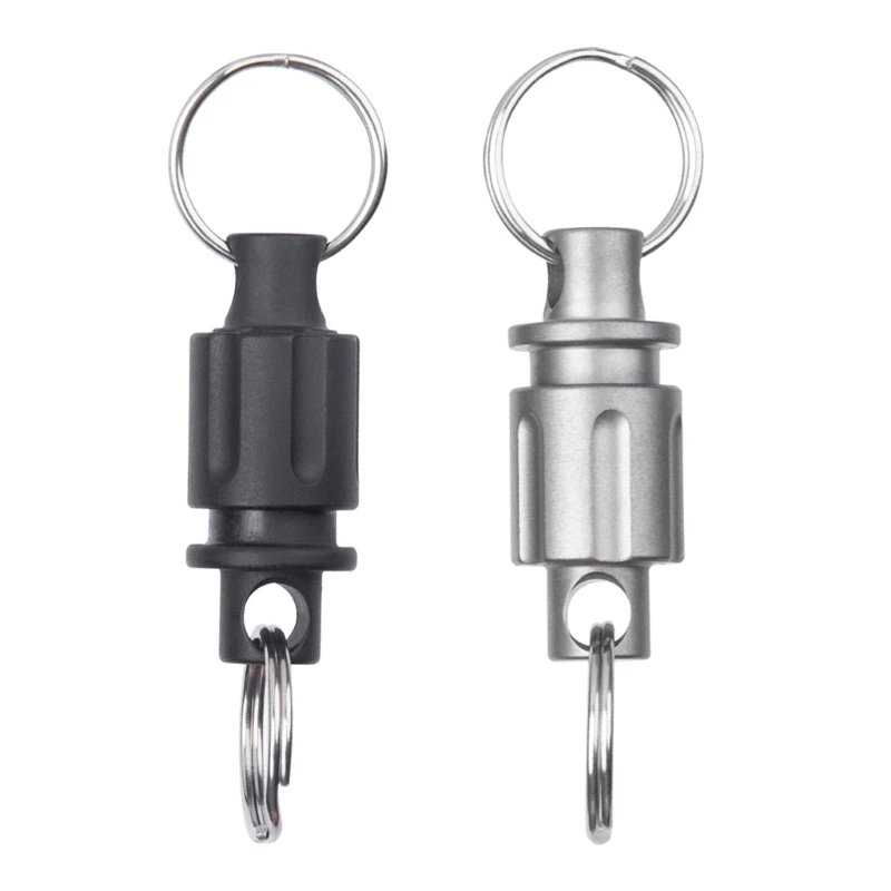 

Quick Release Open Keychain Universal Rotary Buckle Duals Pull Apart Keychain