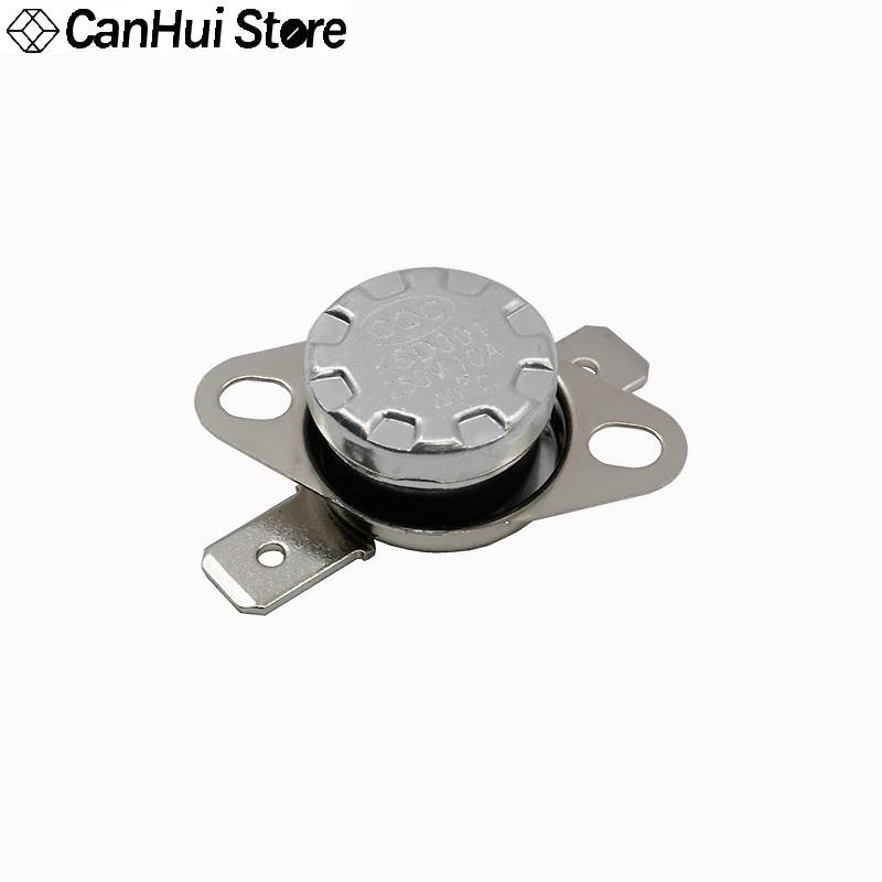 1шт нормально закрытый 10A / 250V KSD301 терморегулятор 40 50 65 70 85 90 100 110 115 120 125 135 140 145 150 155