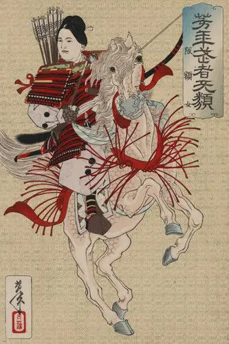 

Hangaku Gozen японский изысканный йошикоши художественная картина Шелковый плакат домашний декор стен
