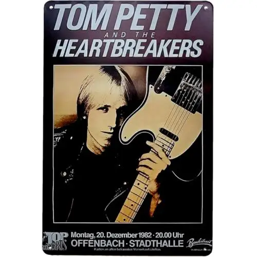 Tom Petty Ретро Металлический Знак 70-х годов Рок-ролл Концертный Плакат Оловянная