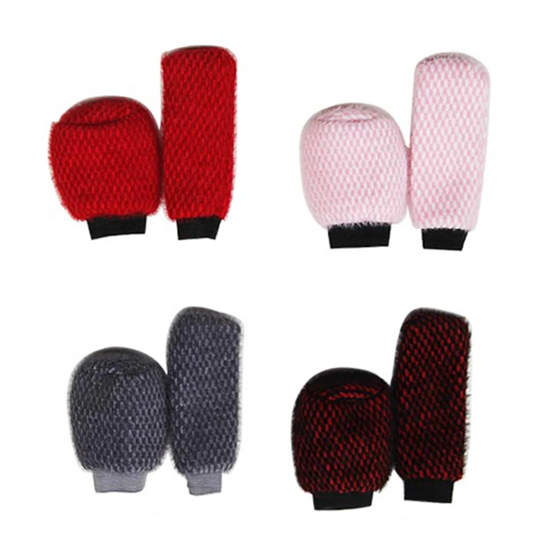 

2 Pcs High Quality Universal Car Handbrake Grip Covers 4 Colors Comfortable Warm Gear Shift Knob Cover Replacement Accessories