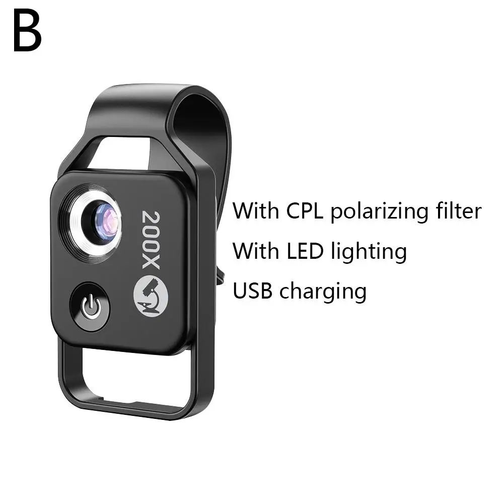 

Портативный цифровой микроскоп 200X черный/белый