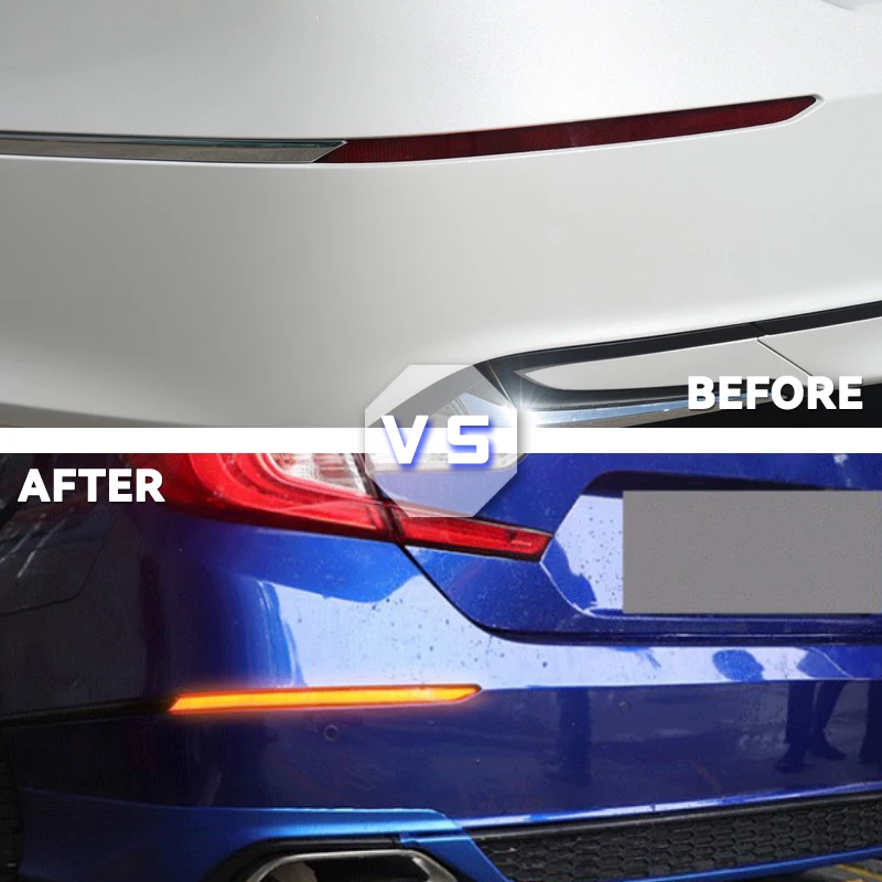 2 шт. светодиодный льные светодиодные лампы для заднего бампера Honda Accord Inspire 2018 2019 |