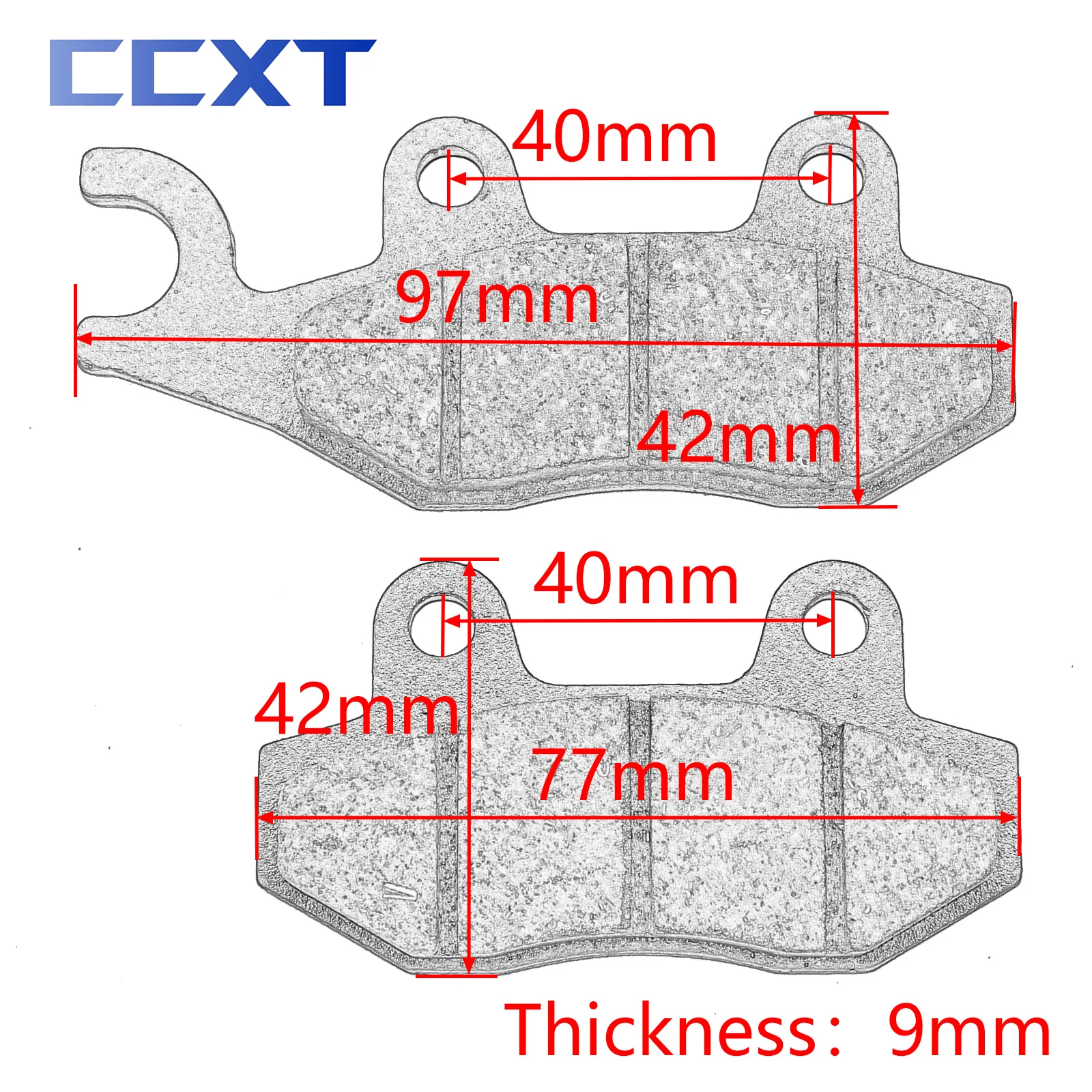 Передние тормозные колодки для мотоцикла запчасти скутеров Adiba Garelli Peugeot Pgo Tgb Barossa