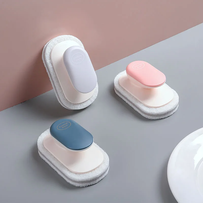 

Волшебная губка для чистки, салфетка для столешницы с ручкой, многофункциональная щетка для чистки ванной комнаты, щетка для кастрюль, кухо...