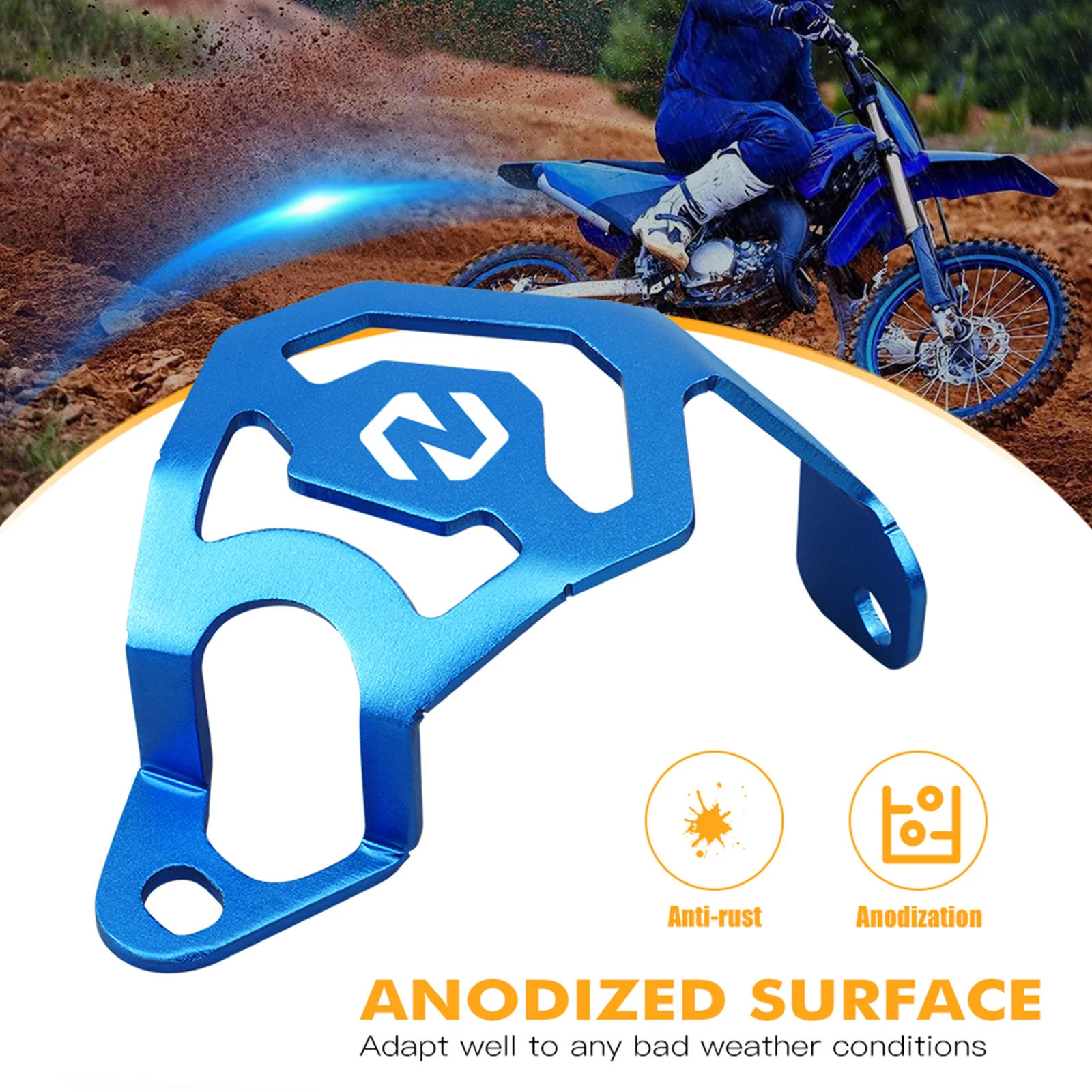 Защита заднего тормозного суппорта для Yamaha YZ85 YZ 85 2002-2018 2017 2016 2015 2014 YZ80 2013-1993 NiceCNC