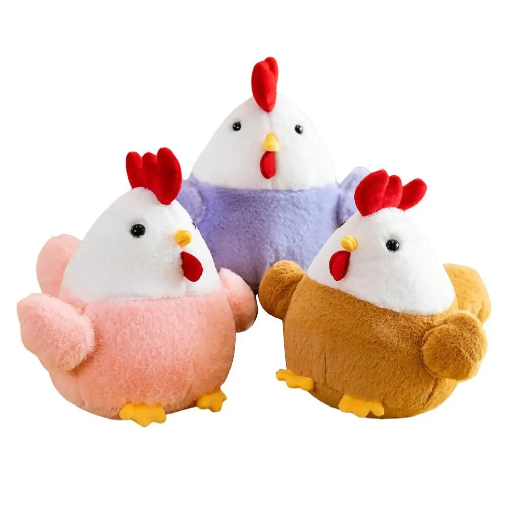 

Lovely Fully Filled Soft Stuffed Animal Cartoon Chicken Plush Toy Easter Decoration Easter Chick Doll Hen Plush Doll