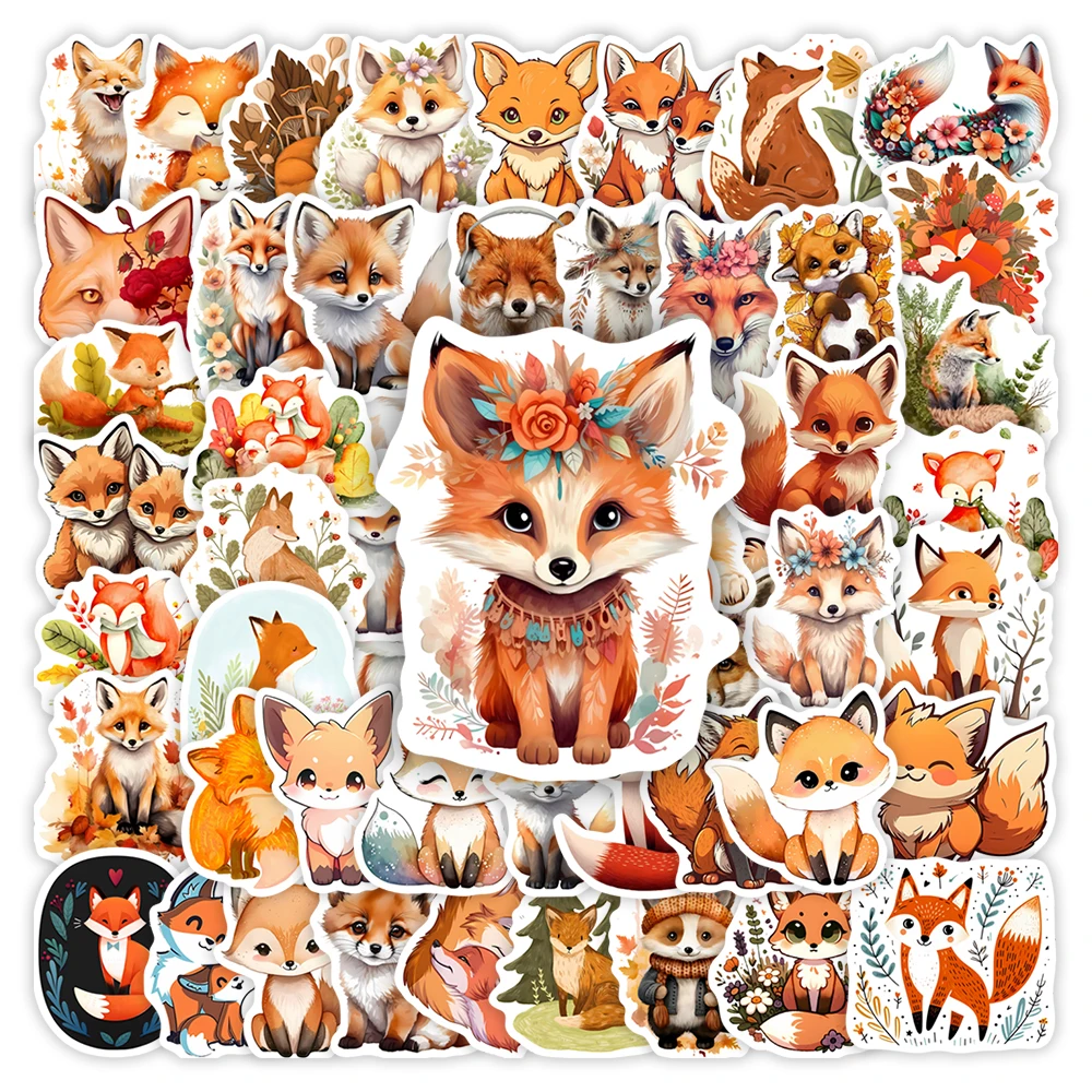 Фото Эстетичные наклейки Fox Firefox, искусство, животные, «сделай сам», Подарочные игрушки, водонепроницаемая наклейка для ноутбука, скрапбукинга, ноутбука, бутылки для телефона, декоративные №1