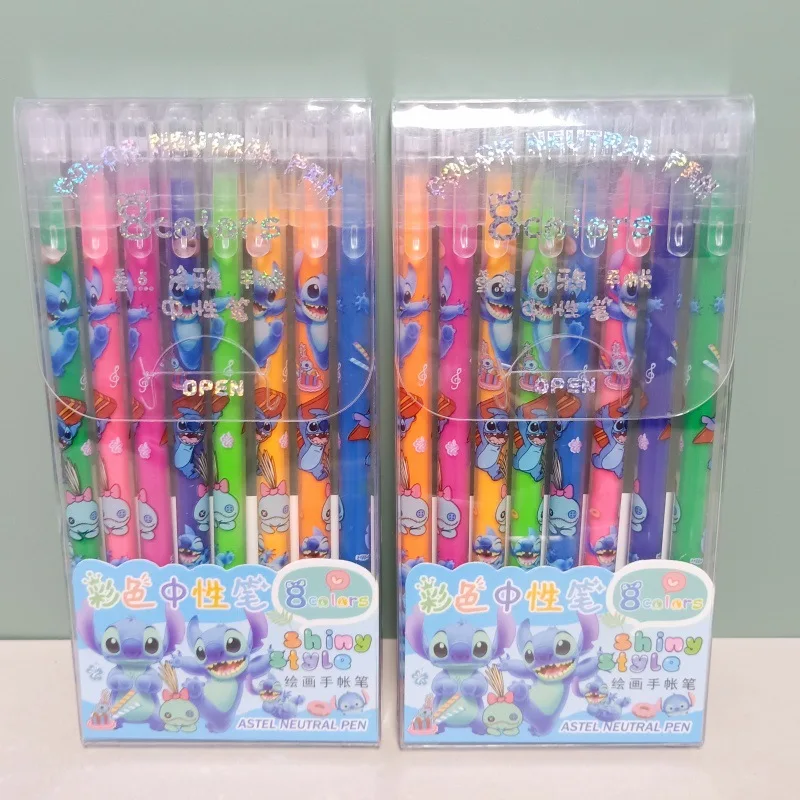 8-цветная нейтральная ручка гелевая для вышивки граффити Disney детские