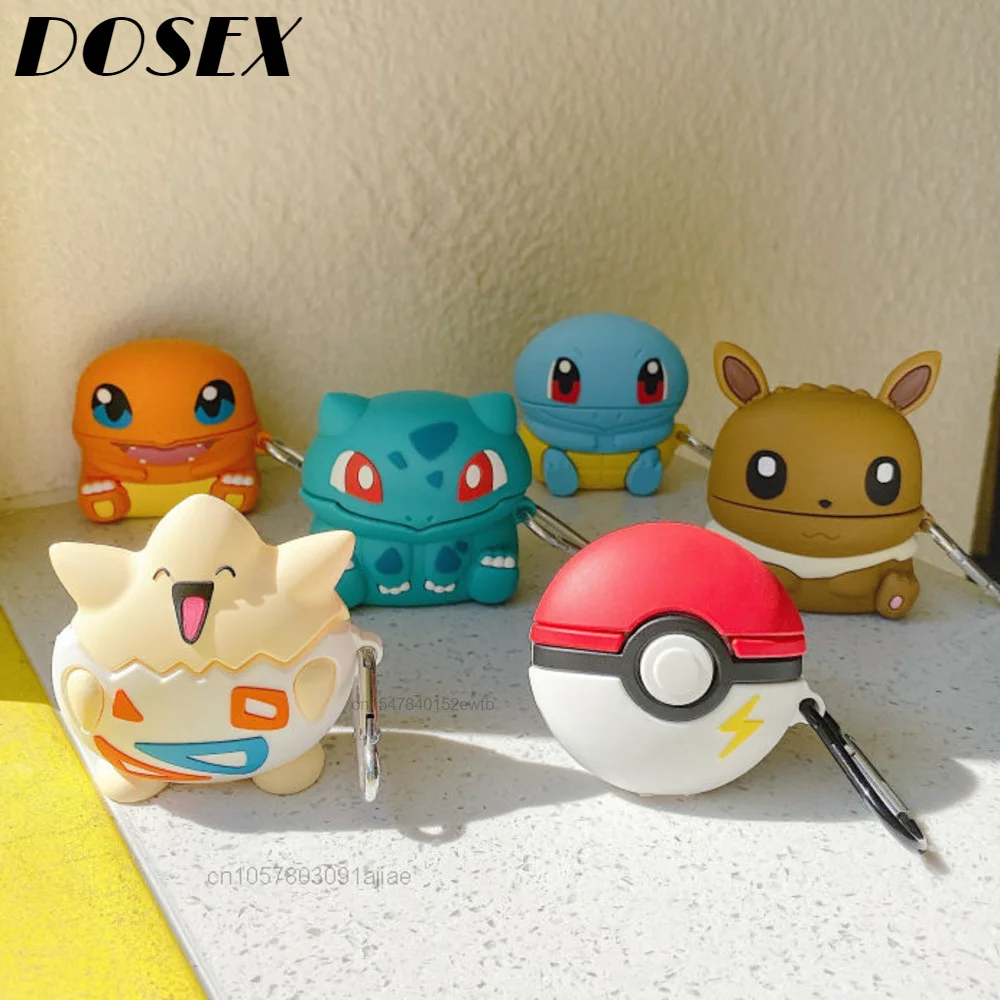 Защитный чехол для наушников с покемоном толстый силиконовый мягкий Airpods 3 2