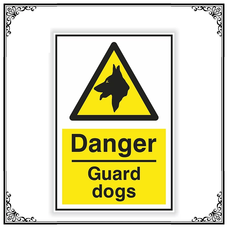 13x8,5 см предупреждающая Защитная Наклейка на автомобиль собак, автомобильные мотоциклы, Внешнее украшение, виниловые наклейки для Honda, Lada, Bmw, Audi