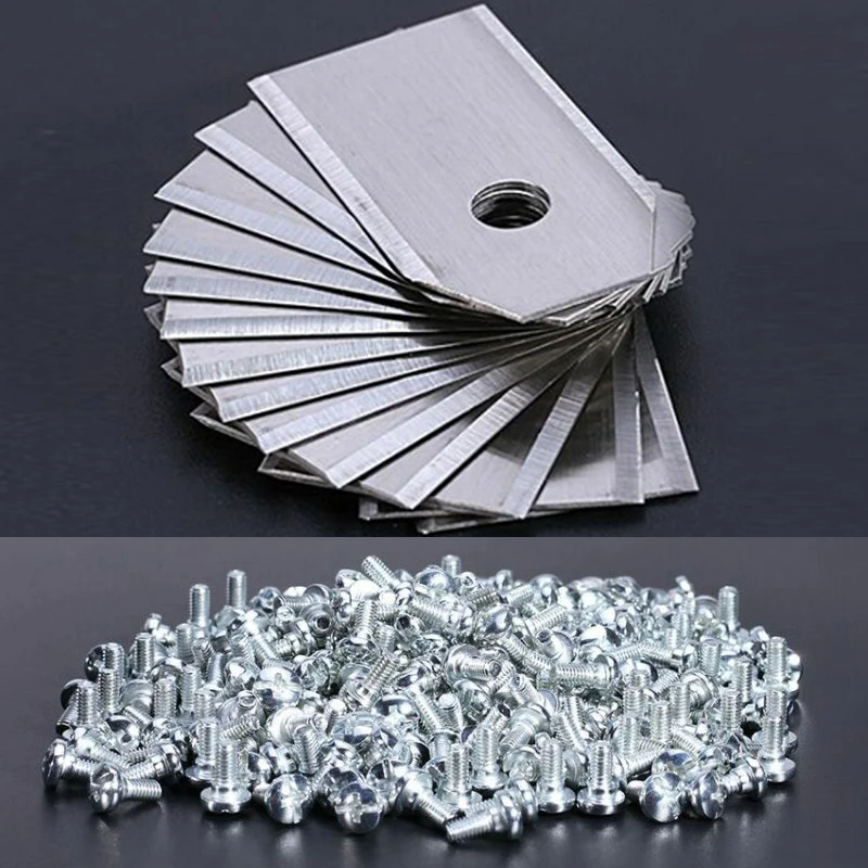

30pcs 0.6mm Stainless Steel Lawn Mower Blade For Husqvarna Automower Robotic Cutting Tools Blade Replacement Withscrew Parts