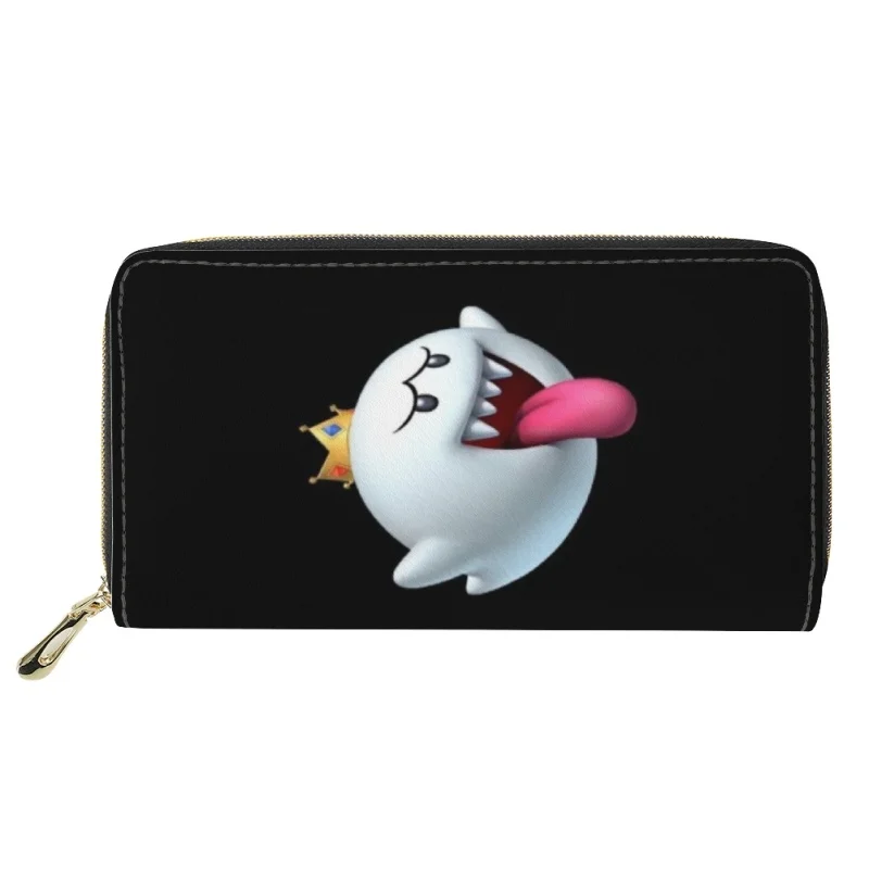 

Fashion Smile Expression Package Print Leather Wallets For Women Leather Female Credit Card Holders Zipper Clutch Hand Bag Purse