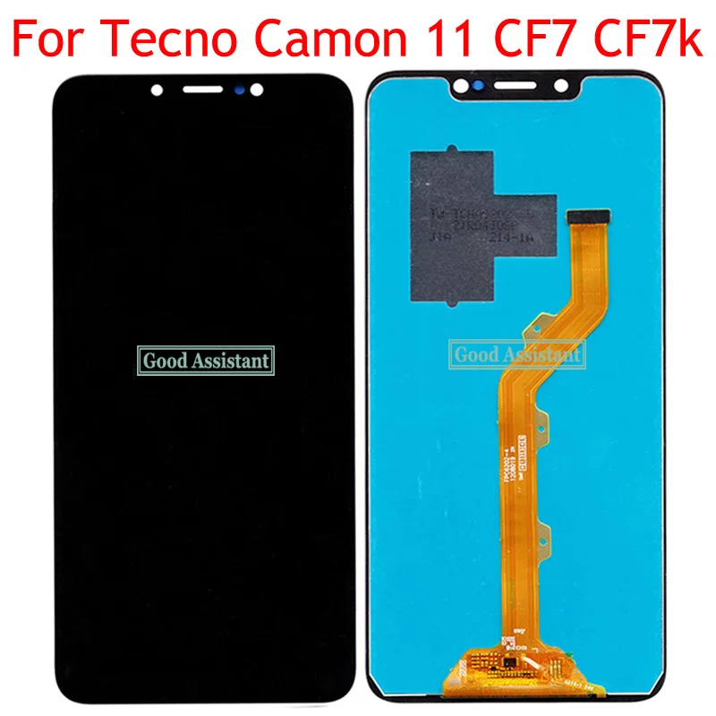 100% протестированный черный 6 2 дюймовый ЖК-дисплей для Tecno Camon 11 CF7 CF7k детали замены