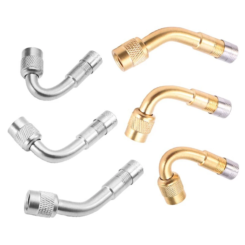 

1Pcs Tyre Valve Stem 45/90/135Degree Angle Air Nozzle Metal Rod with Extension Adapter for Car Truck Motorcycle Bike Accessories