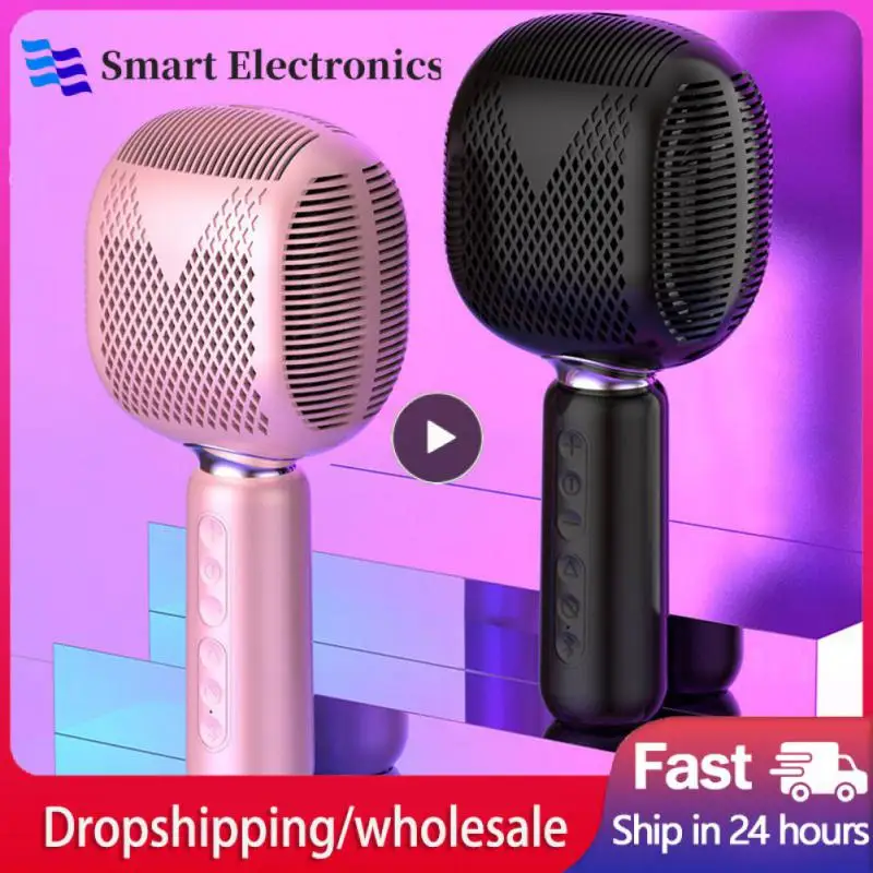 

K Song Artifact Voice Changer Black Pink Mobile Phone Singing Microphone Sound Card Noise Reduction