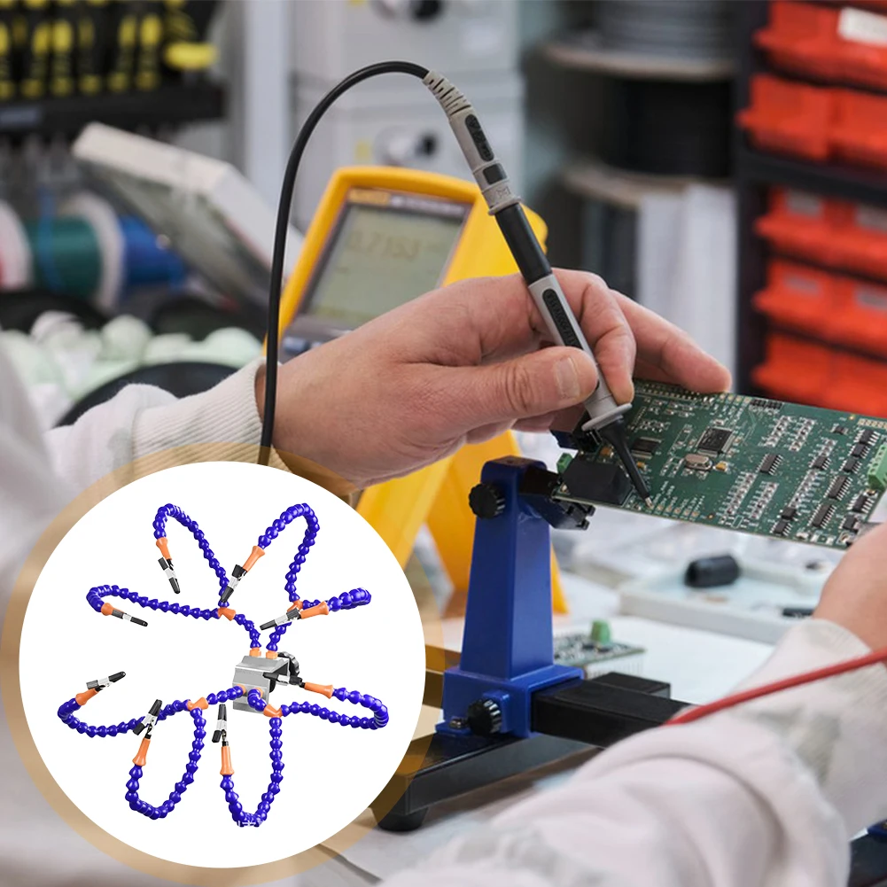 

Soldeirng Station Holder Silicon Clip Tip Welding Helping Hand Assistant Hand Clamping Platform for Electronics Repair/Soldering