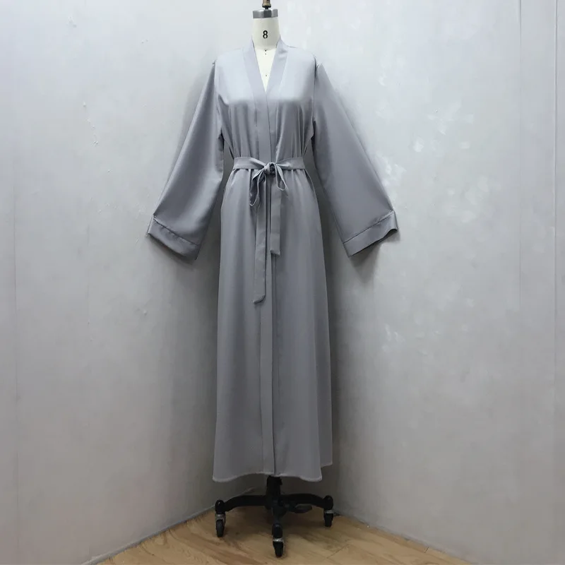 Последние мусульманские абайи для женщин исламская мода кимоно с жемчугом