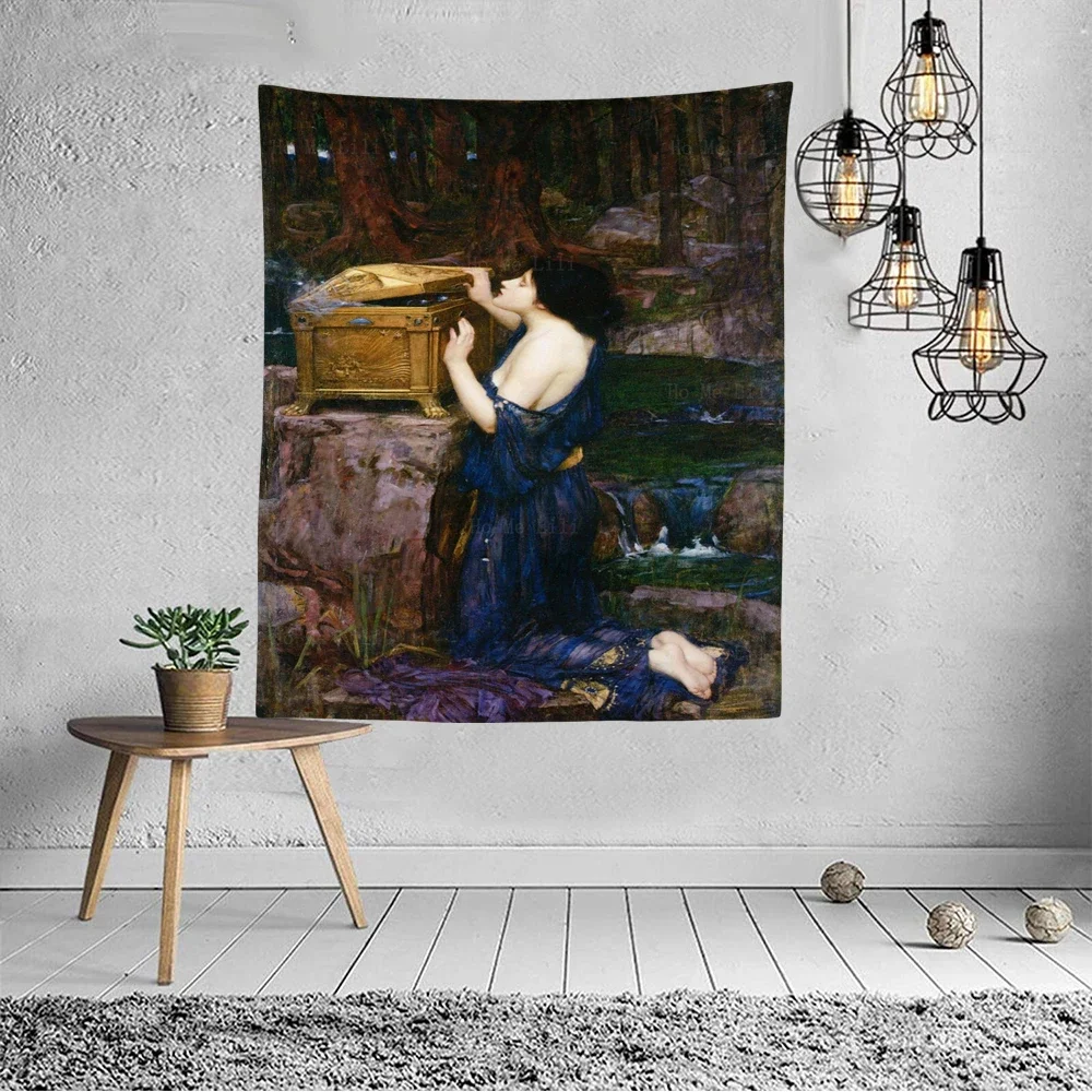 Boreas And Oreithyia Леди Шарлотта Сказочная Девушка Портрет Данады Холдинг Чайник