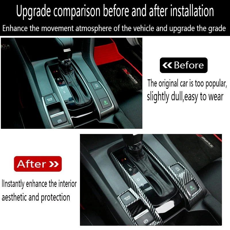 Центральная панель управления автомобиля накладка на переключение передач 10th