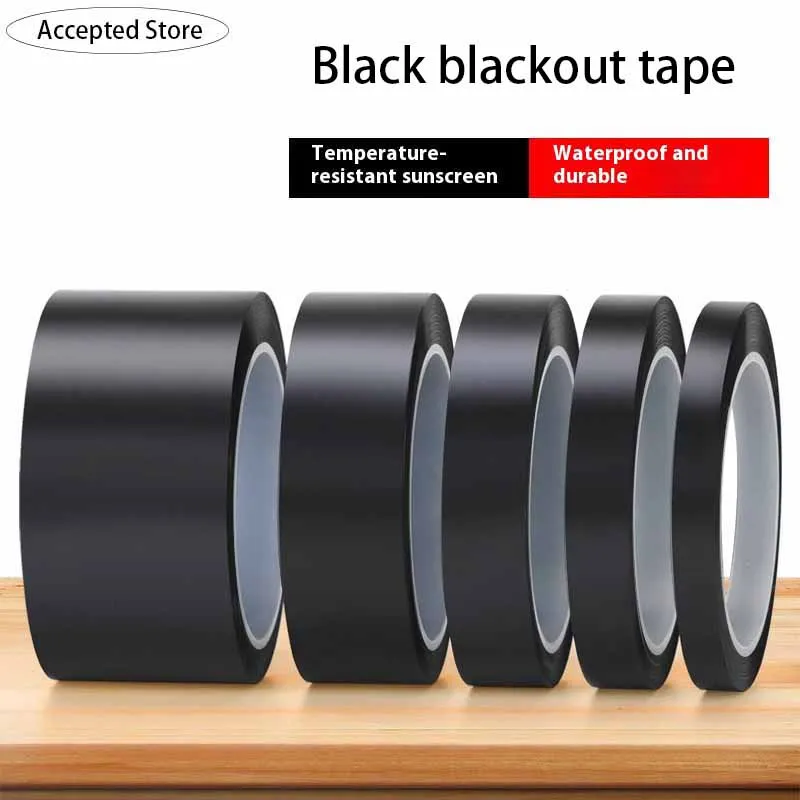 

Черная термостойкая изолирующая лента PET 50 метров