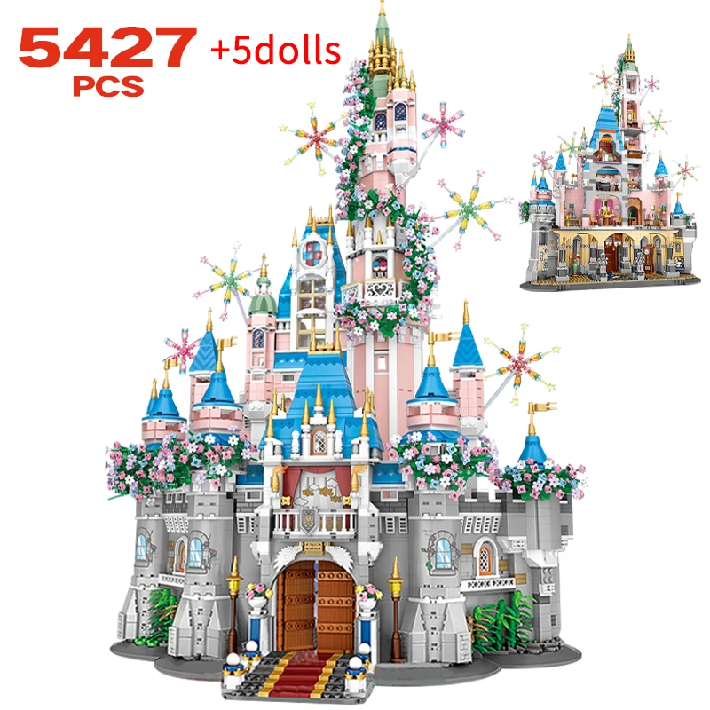

5427pcs Mini City Tale Princess Wedding Castle Architecture Building Blocks Friends Houses Figures Bricks Toys For Kids Gifts