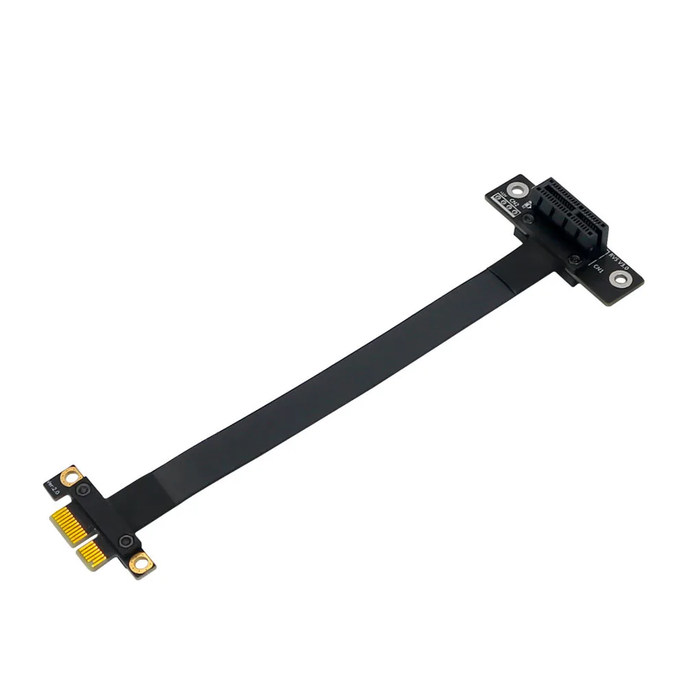 Добавьте карты PCI-E Riser PCIe PCI Express 36PIN 1X 270 градусов Удлинительный кабель-адаптер X1 to