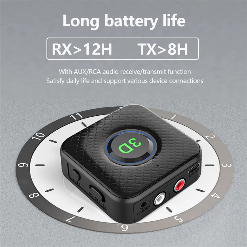 Bluetooth 5 0 приемник передатчик 3D стерео AUX 3 мм разъем RCA беспроводной аудио адаптер
