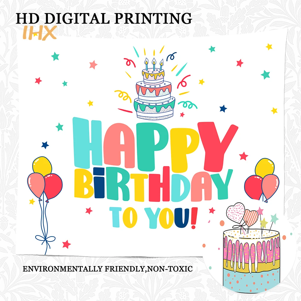 Фон для дня рождения Гобеленовая ткань кавайная детская комната Украшение стен