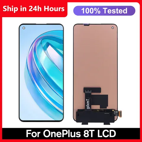 6,55 ''для OnePlus 8T для 1 + 8T KB2001 KB2000 KB2003 KB2005 ЖК-дисплей, дигитайзер сенсорного экрана для oneplus 8T, замена сборки