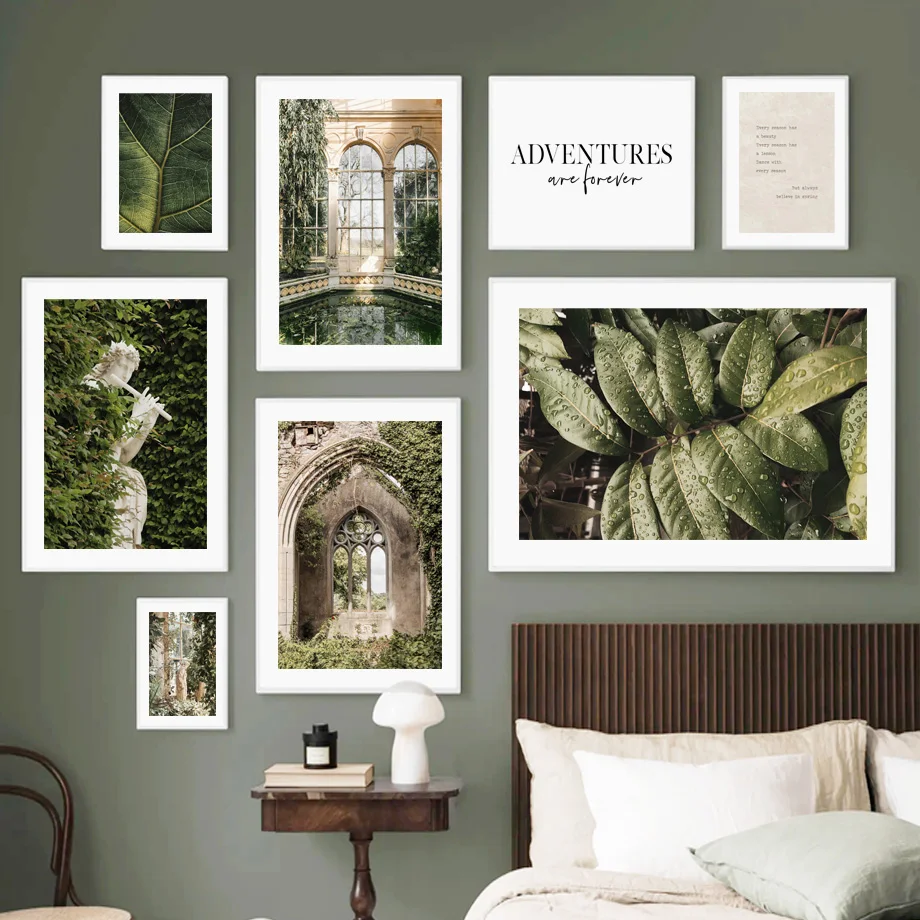 

Creeper Plaster Statue Girl Vintage Church Arch Door Art Canvas Painting Nordic Posters Prints Wall Pictures Living Room Decor
