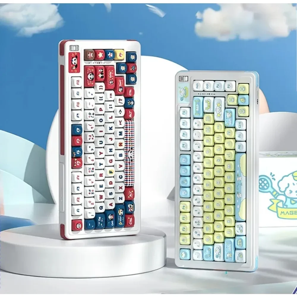 Беспроводная механическая клавиатура MageGee AIR75 3 режима 75% раскладка RGB горячая