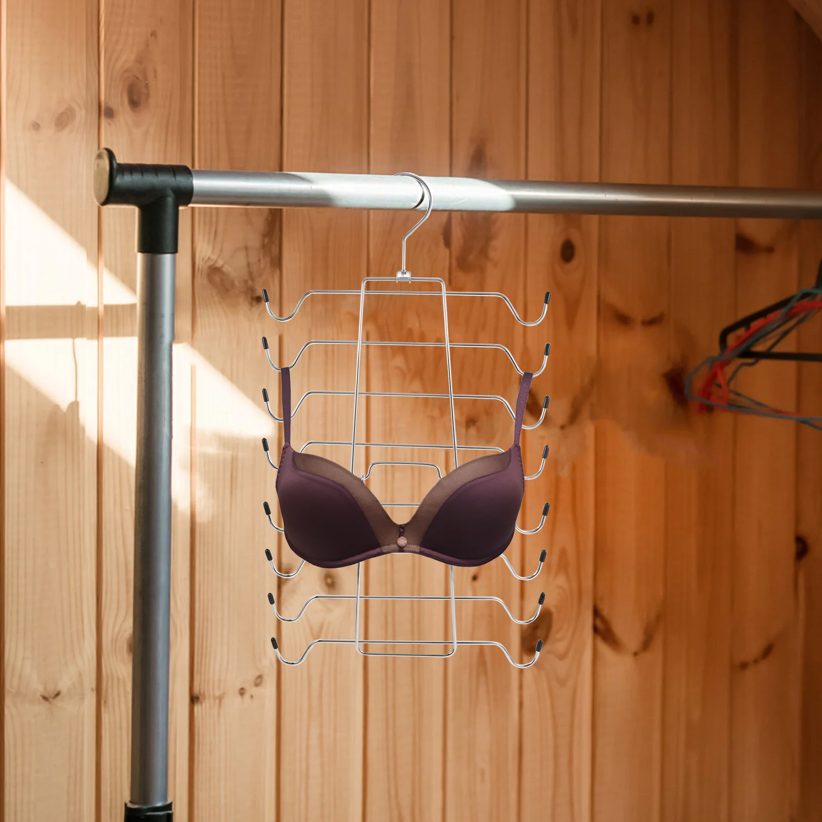 

Clothes Hanger Hanging Rack Woman's Tank Top Storage Closet Organizers Iron Socks Miss Ladies Bras