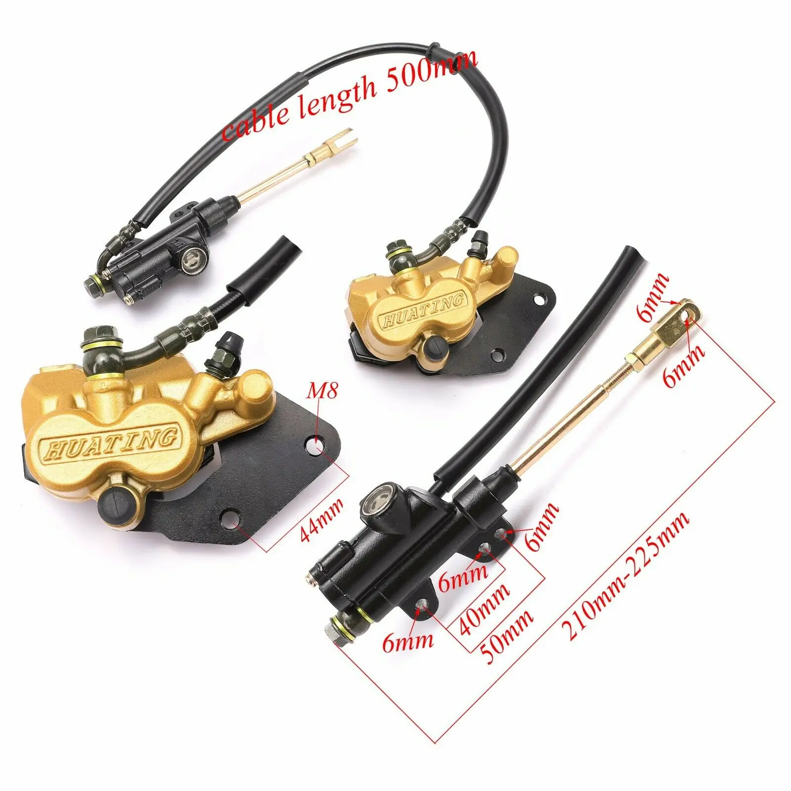 Задний гидравлический дисковый тормозной суппорт главный цилиндр в сборе для