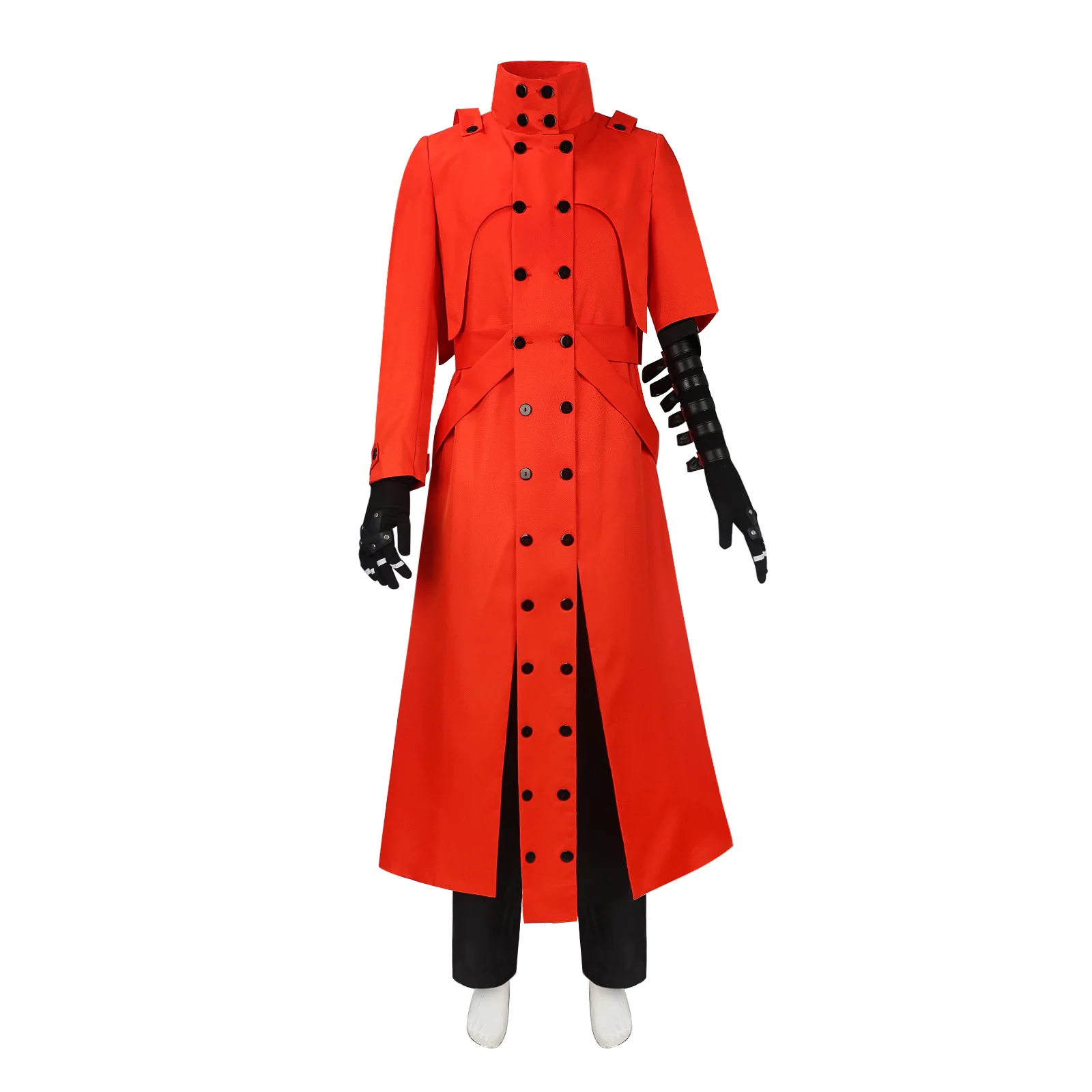 

Костюм для косплея из аниме TRIGUN Vash с тычинками, красное пальто, куртка, Pnats, набор для Хэллоуина, карнавала, Мужская одежда для фото