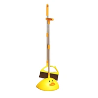 duck broom dustpan set long handled dustpan and brush household dustpan combo for indoors household cleansing and sweeping