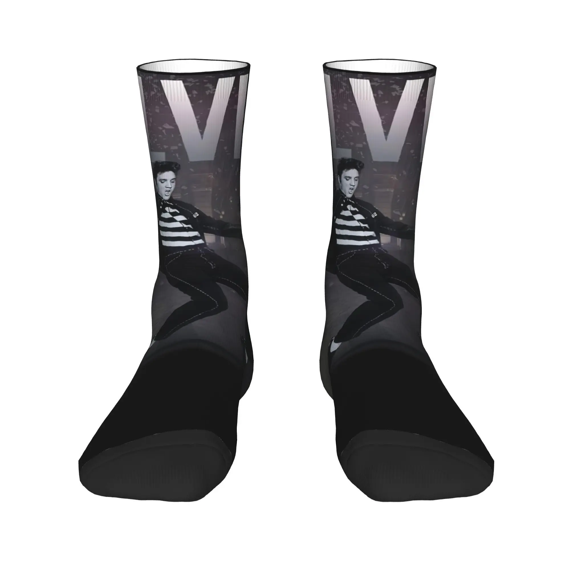 E-Элвис Пресли Legend Artwork Носки с принтом для повседневной носки Уютные крутые