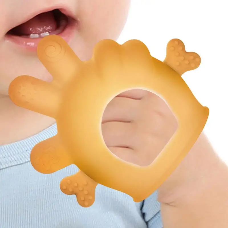 

Palm Baby Teething Toys Anti-Drop Silicone Mitten Teething Toy For Soothing Sore Gums Silicone Teething Toys For Babies Soothe