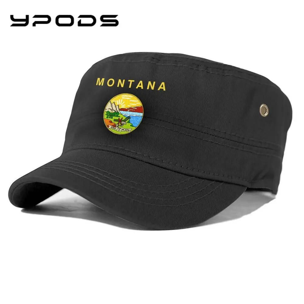 

Flag Of Montana State Summer Beach Picture Hats Woman Visor Caps for Women Casquette Homme