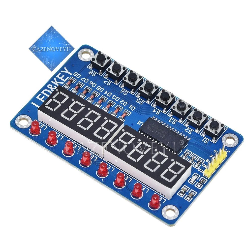 Модуль TM1638 с отображением клавиш для AVR Arduino новая 8-битная светодиодный вая