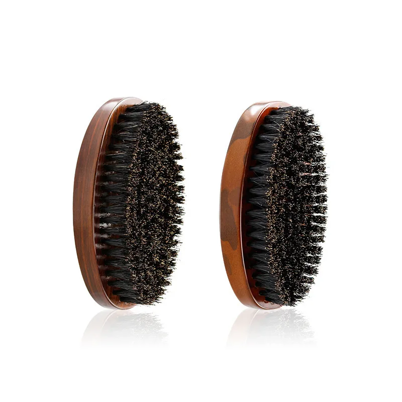 

Natural Wood Boar Bristle Men's Beard Brush Portable Beard Hair Brush Mustache Tools For Short,Long,Thick,Hair